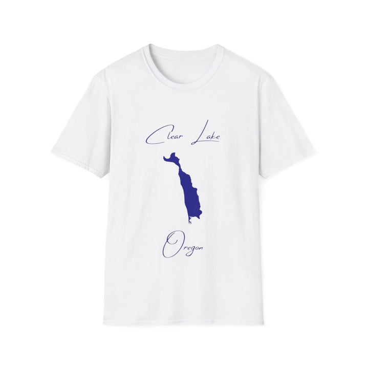 Oregon  Clear  Lake  T-shirt  front  position  view  from  front  white.webp