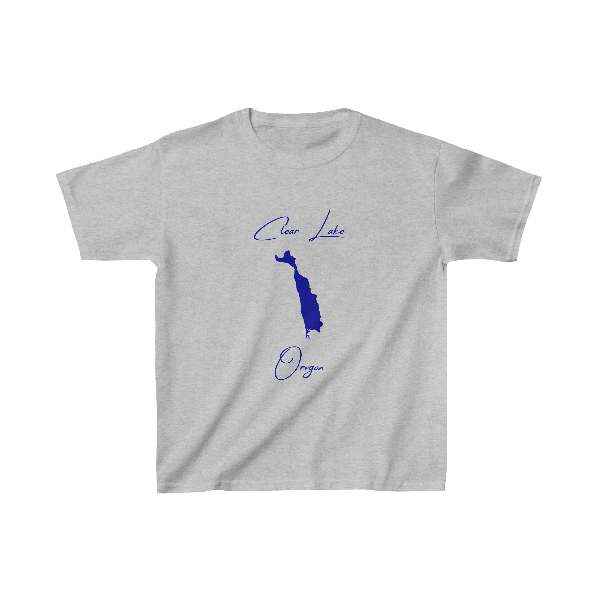 Oregon  Clear  Lake  Youth  T-shirt  front  position  view  from  front  sport  grey.webp