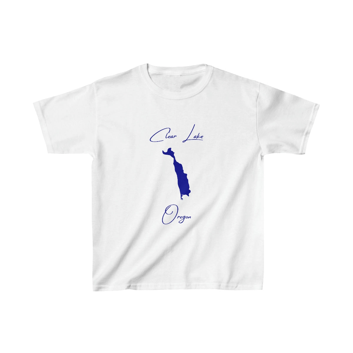 Oregon  Clear  Lake  Youth  T-shirt  front  position  view  from  front  white.webp