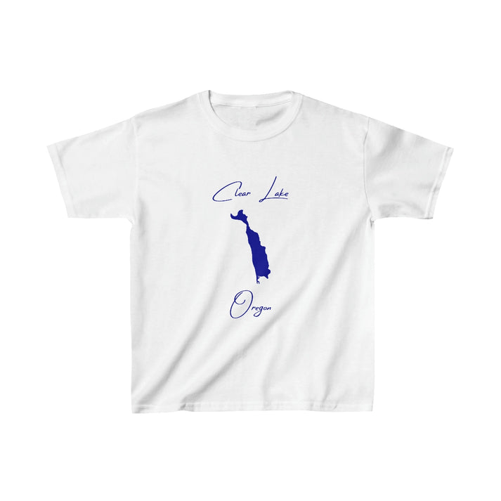 Oregon  Clear  Lake  Youth  T-shirt  front  position  view  from  front  white.webp