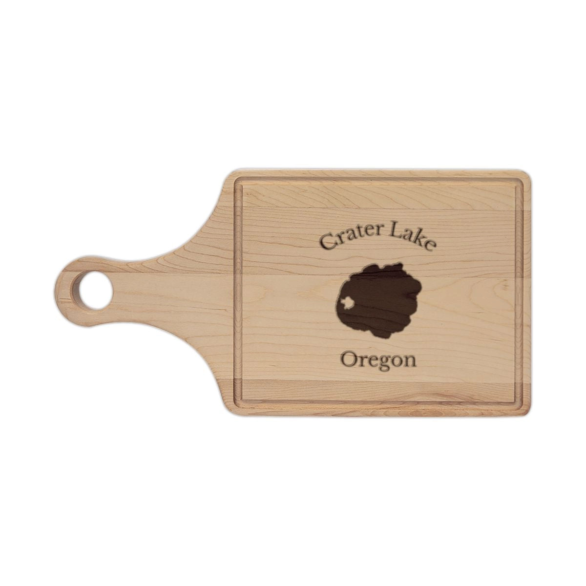Oregon  Crater  Lake  Engraved  Cutting  Board  front  position  view  from  front  maple.webp