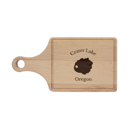 Oregon  Crater  Lake  Engraved  Cutting  Board  front  position  view  from  front  maple.webp
