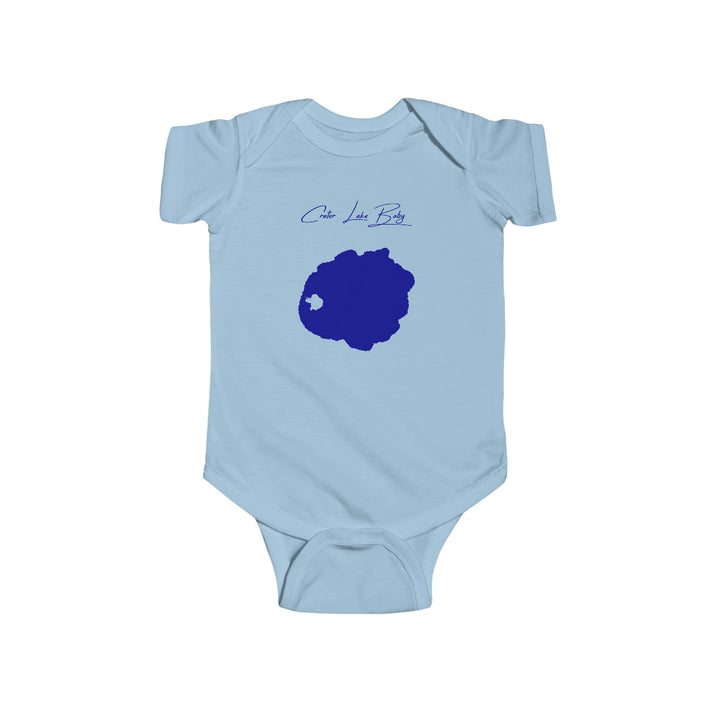 Oregon  Crater  Lake  Onesie  front  position  view  from  front  light  blue.webp