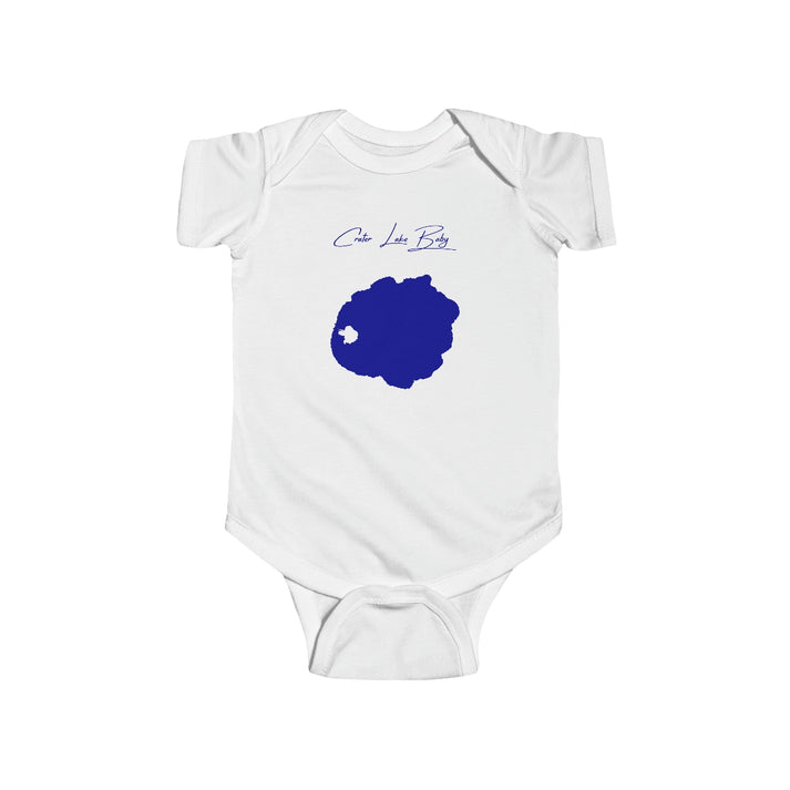 Oregon  Crater  Lake  Onesie  front  position  view  from  front  white.webp