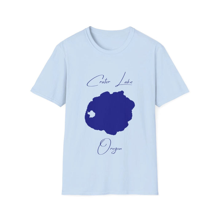 Oregon  Crater  Lake  T-shirt  front  position  view  from  front  light  blue.webp