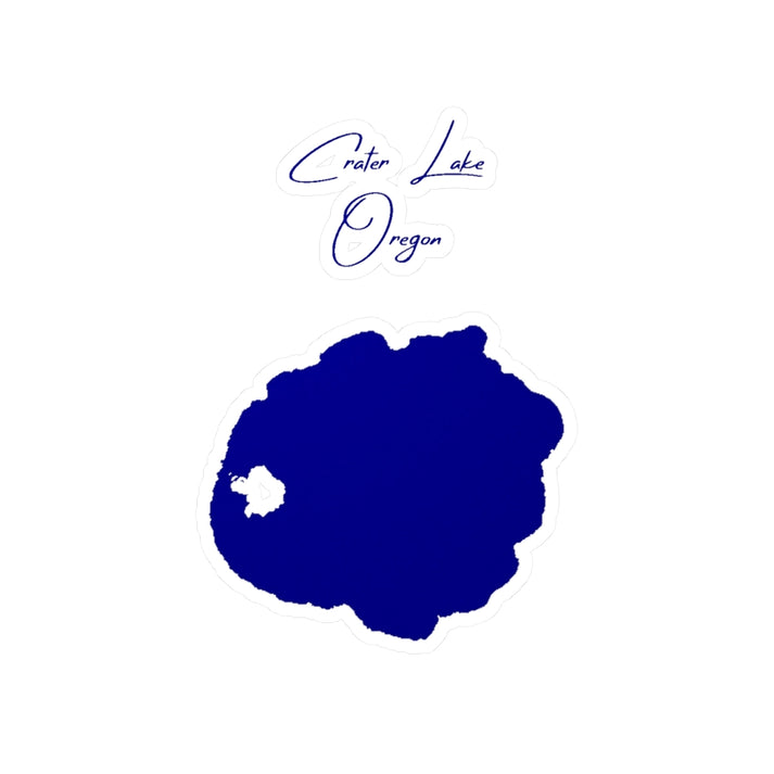 Oregon  Crater  Lake  Vinyl  Decal  other  position  view  from  front  4  x  6.webp