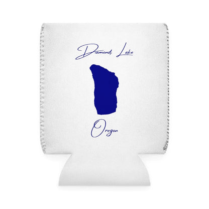 Oregon  Diamond  Lake  Can  Koozie  front  position  view  from  front-1  white.webp