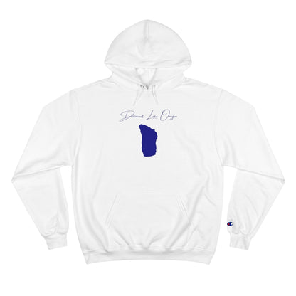 Oregon  Diamond  Lake  Hoodie  front  position  view  from  front  white.webp