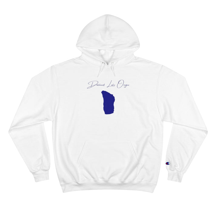 Oregon  Diamond  Lake  Hoodie  front  position  view  from  front  white.webp