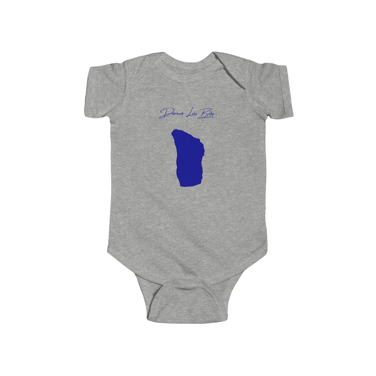 Oregon  Diamond  Lake  Onesie  front  position  view  from  front  heather.webp