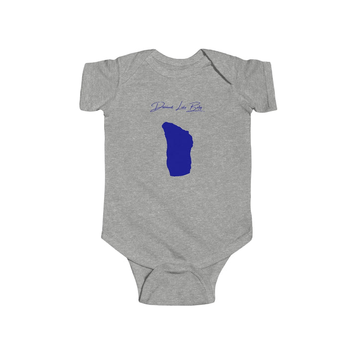 Oregon  Diamond  Lake  Onesie  front  position  view  from  front  heather.webp