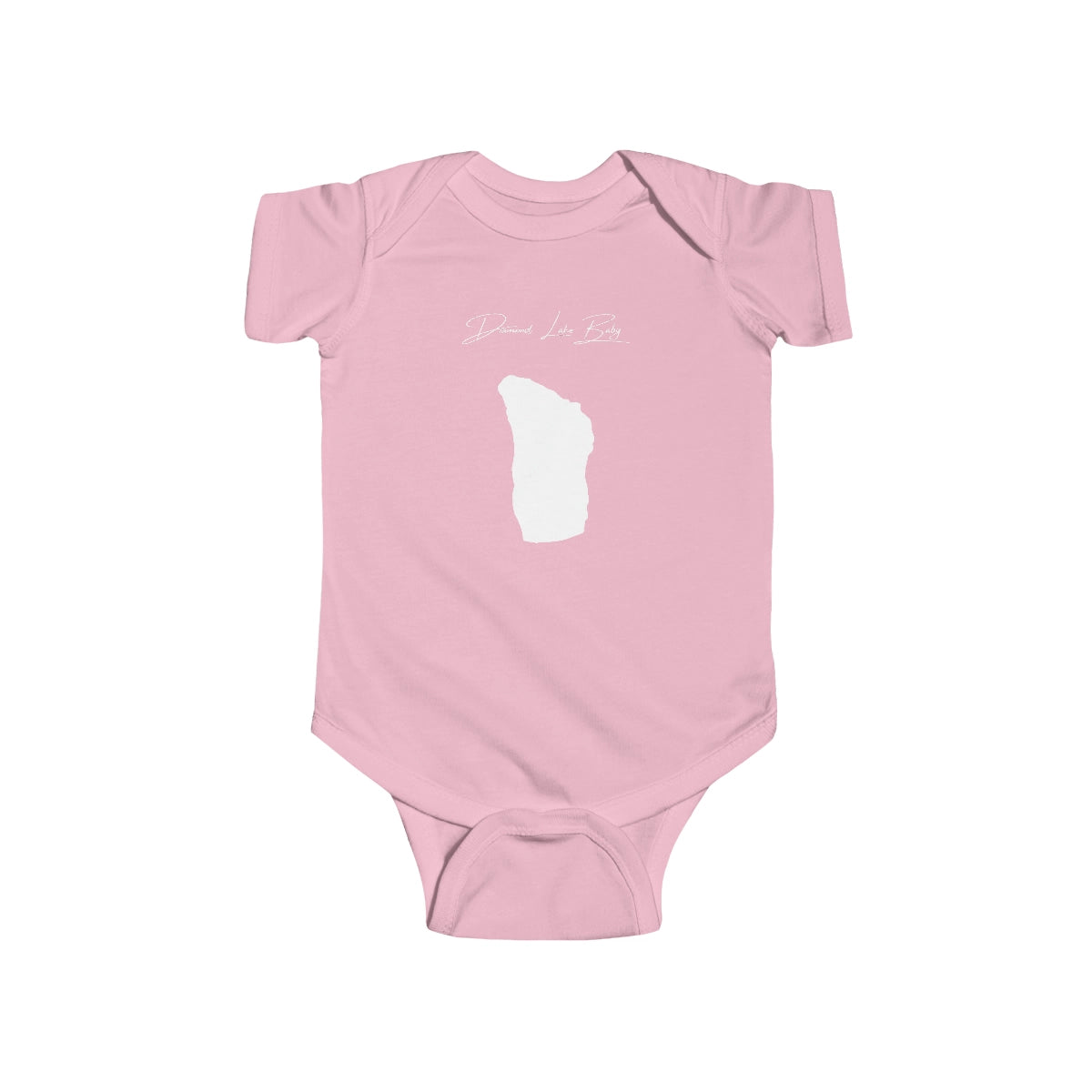 Oregon  Diamond  Lake  Onesie  front  position  view  from  front  pink.webp
