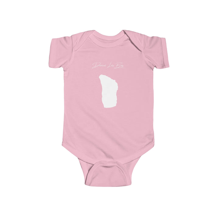 Oregon  Diamond  Lake  Onesie  front  position  view  from  front  pink.webp