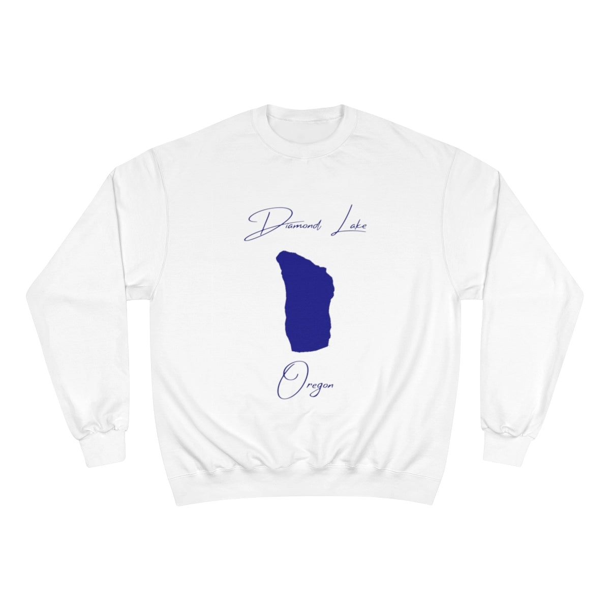 Oregon  Diamond  Lake  Sweatshirt  front  position  view  from  front  white.webp
