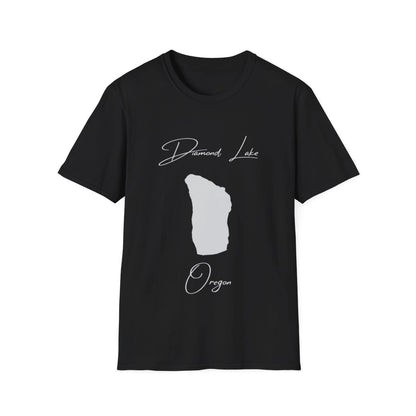 Oregon  Diamond  Lake  T-shirt  front  position  view  from  front  black.webp