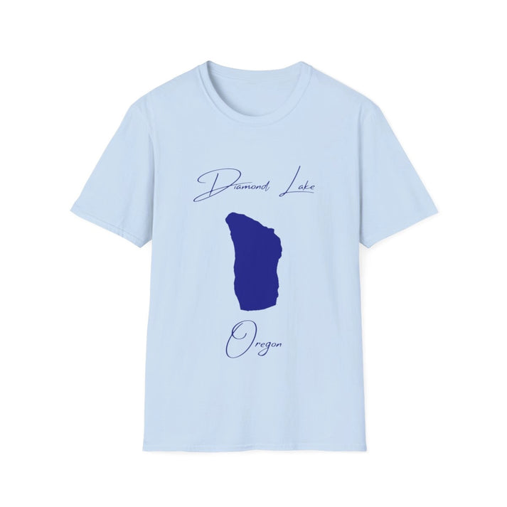 Oregon  Diamond  Lake  T-shirt  front  position  view  from  front  light  blue.webp