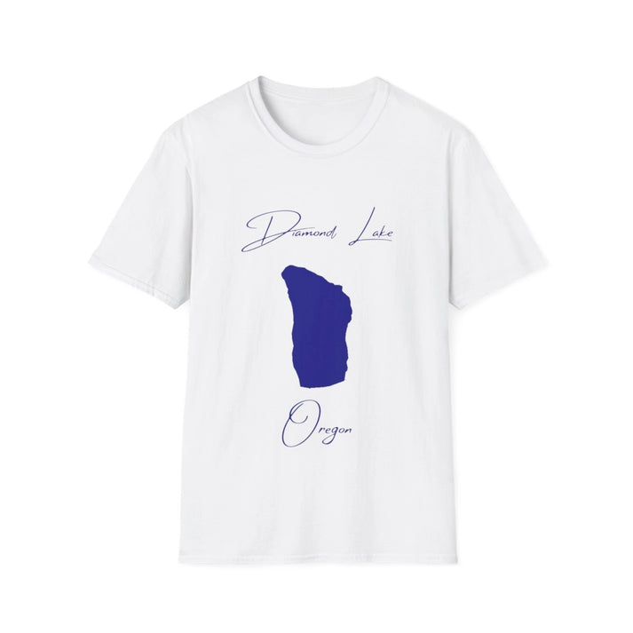 Oregon  Diamond  Lake  T-shirt  front  position  view  from  front  white.webp