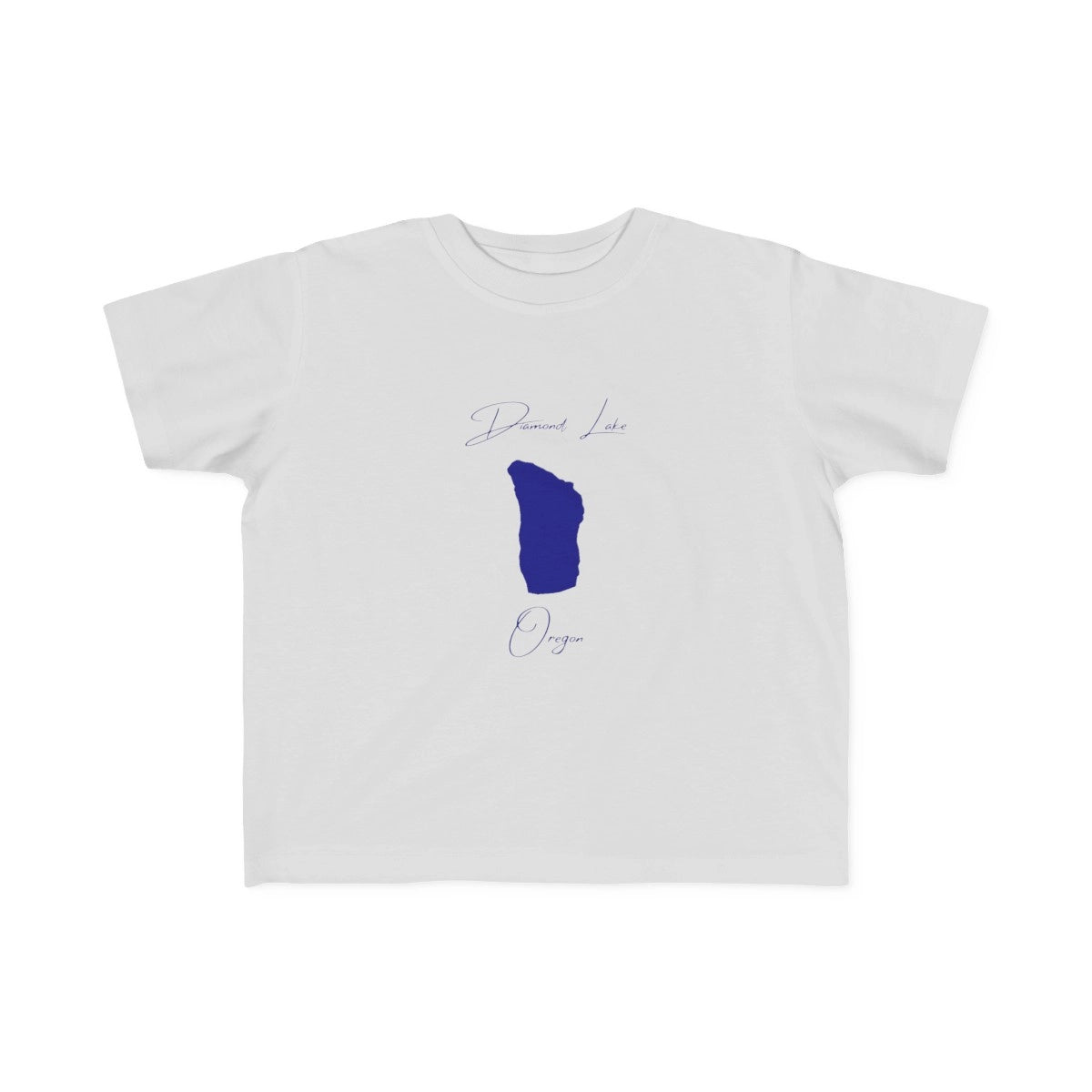 Oregon  Diamond  Lake  Toddler  T-shirt  front  position  view  from  front  silver.webp