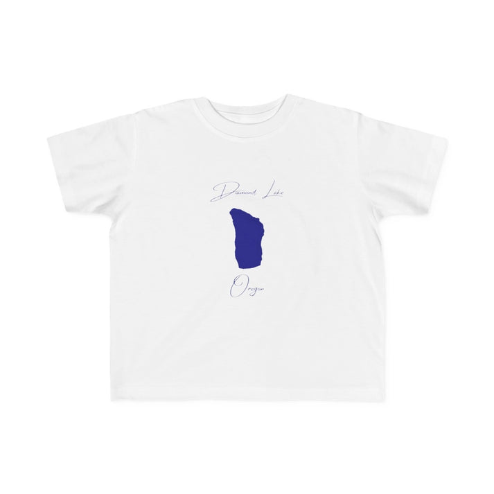 Oregon  Diamond  Lake  Toddler  T-shirt  front  position  view  from  front  white.webp
