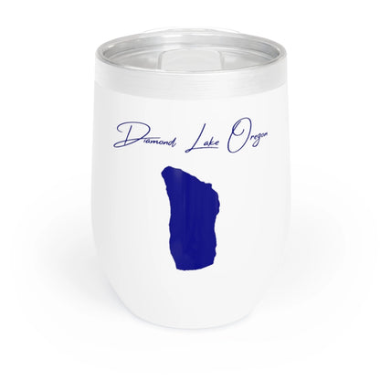 Oregon  Diamond  Lake  Wine  Tumbler  front  position  view  from  front  white.webp