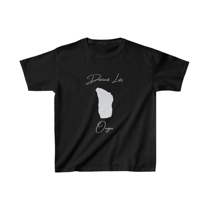 Oregon  Diamond  Lake  Youth  T-shirt  front  position  view  from  front  black.webp