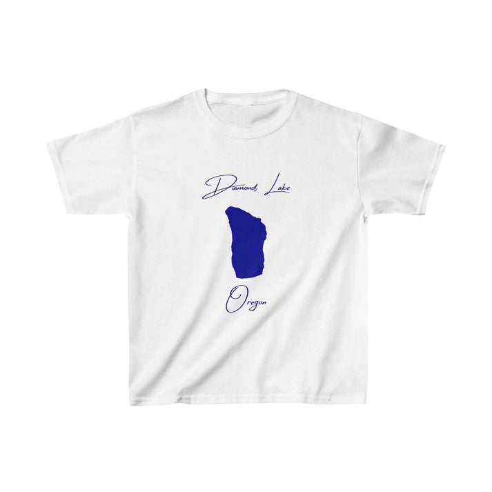 Oregon  Diamond  Lake  Youth  T-shirt  front  position  view  from  front  white.webp