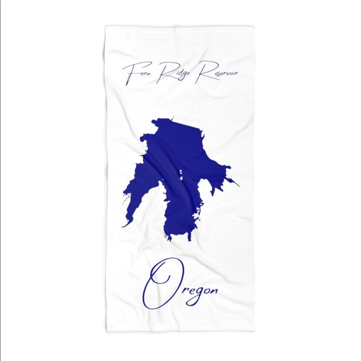 Oregon  Fern  Ridge  Reservoir  Beach  Towel  front  position  view  from  front  36  x  72.webp