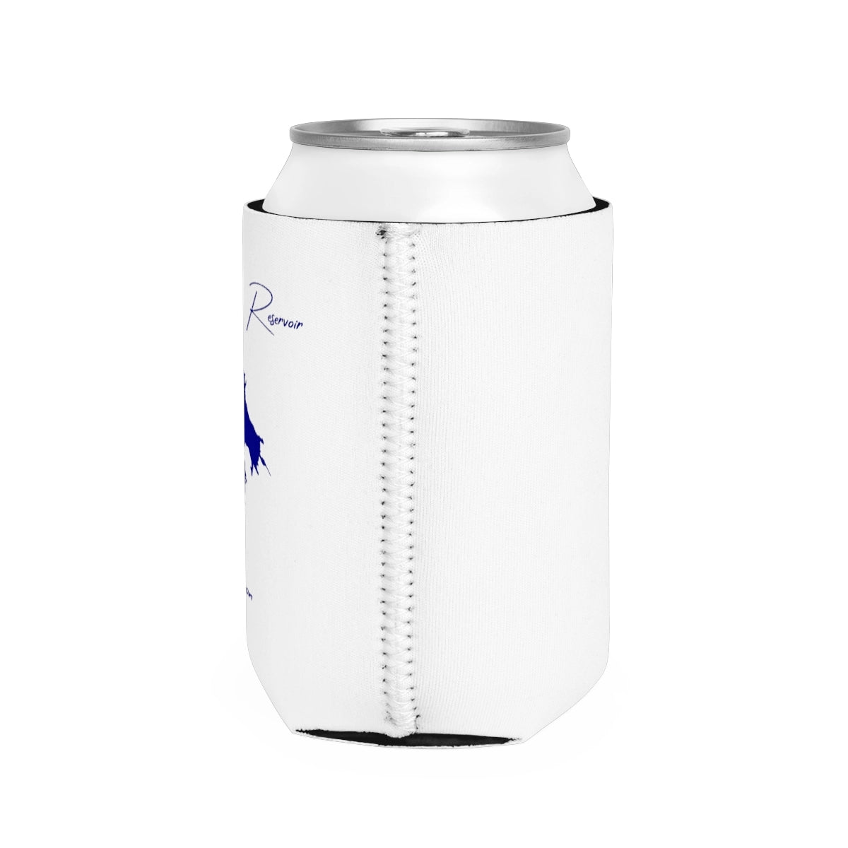 Oregon  Fern  Ridge  Reservoir  Can  Koozie  all  position  view  from  right  white.webp