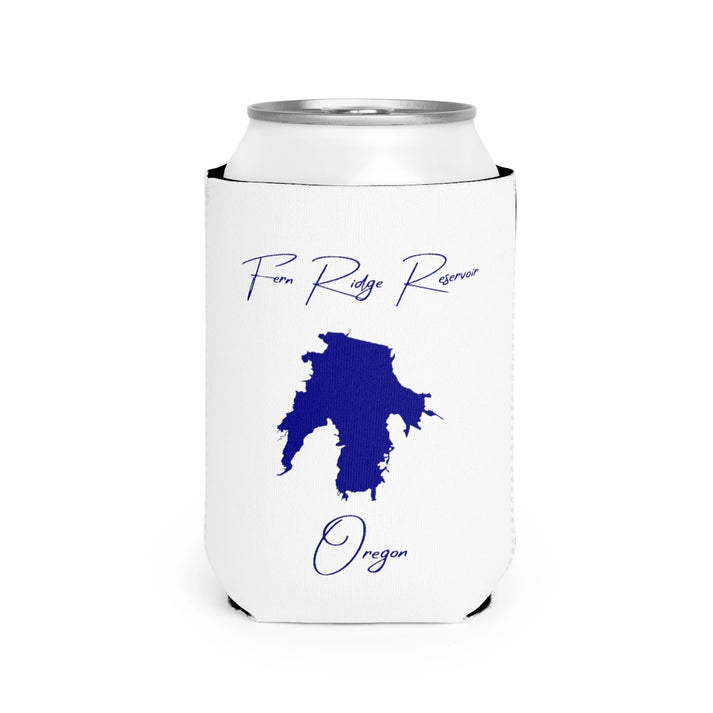 Oregon  Fern  Ridge  Reservoir  Can  Koozie  front  position  view  from  front-2  white.webp
