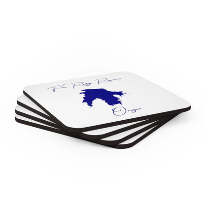 Oregon  Fern  Ridge  Reservoir  Coaster  Set  front  position  view  from  stacked  3.75  x  3.75.webp