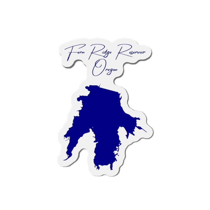 Oregon  Fern  Ridge  Reservoir  Die  Cut  Magnet  front  position  view  from  front  4  x  4.webp