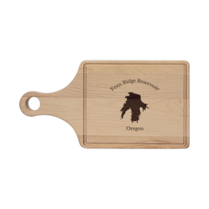 Oregon  Fern  Ridge  Reservoir  Engraved  Cutting  Board  front  position  view  from  front  maple.webp