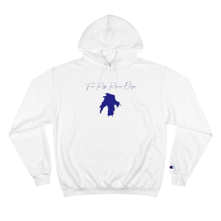 Oregon  Fern  Ridge  Reservoir  Hoodie  front  position  view  from  front  white.webp