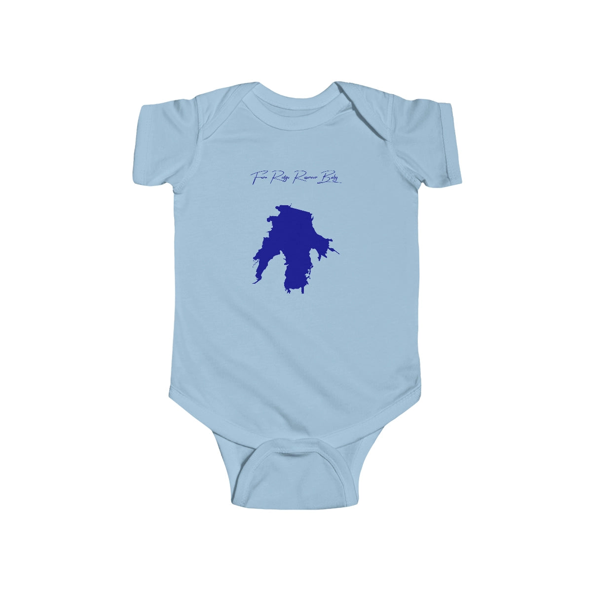Oregon  Fern  Ridge  Reservoir  Onesie  front  position  view  from  front  light  blue.webp