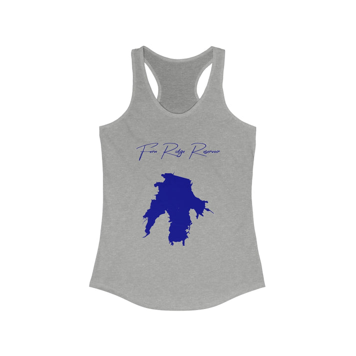 Oregon  Fern  Ridge  Reservoir  Racerback-Tank  front  position  view  from  front  heather  grey.webp