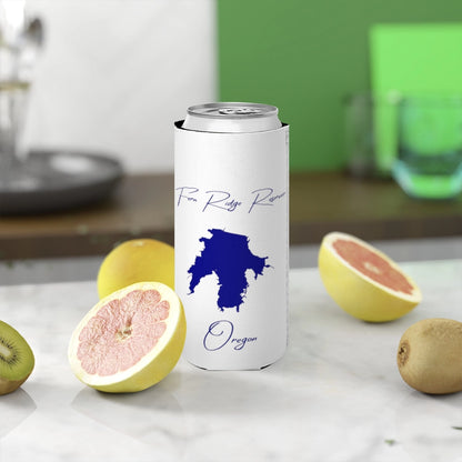 Oregon  Fern  Ridge  Reservoir  Slim  Can  Koozie  front  position  view  from  context-2  white.webp