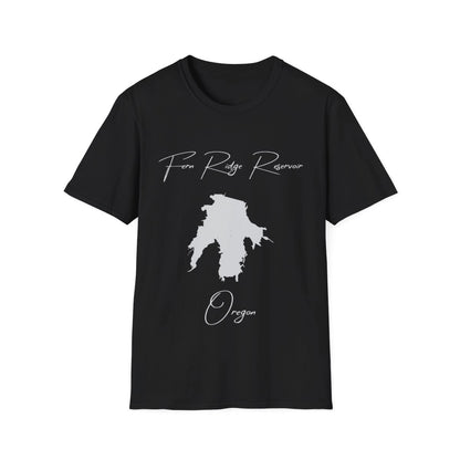 Oregon  Fern  Ridge  Reservoir  T-shirt  front  position  view  from  front  black.webp