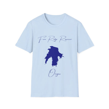 Oregon  Fern  Ridge  Reservoir  T-shirt  front  position  view  from  front  light  blue.webp