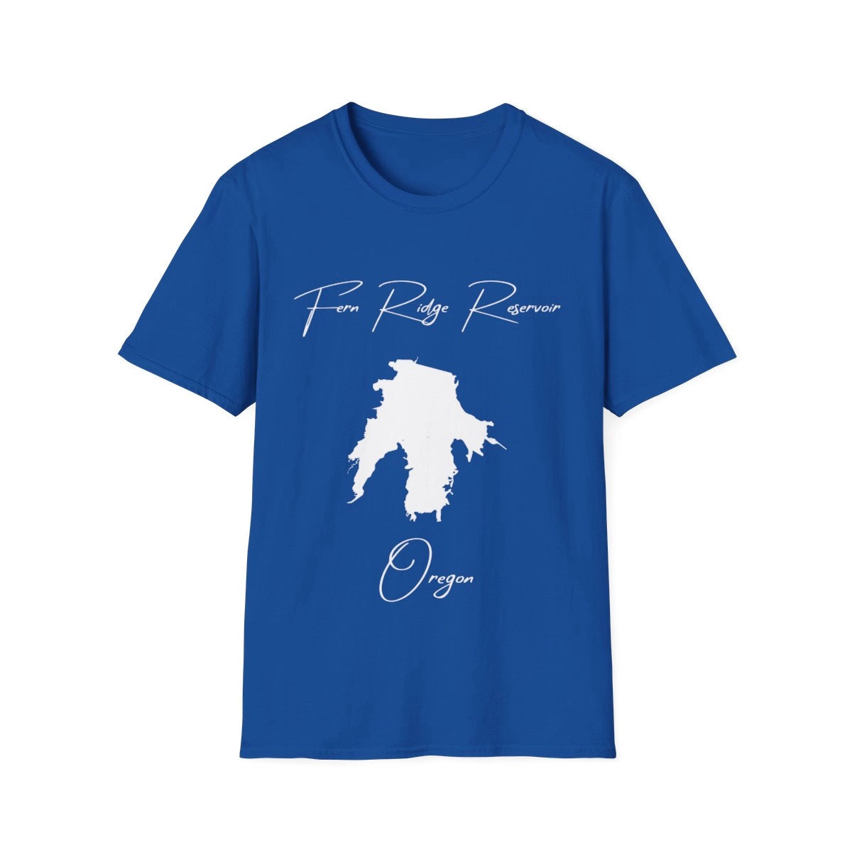 Oregon  Fern  Ridge  Reservoir  T-shirt  front  position  view  from  front  royal.webp