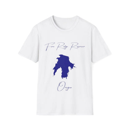 Oregon  Fern  Ridge  Reservoir  T-shirt  front  position  view  from  front  white.webp