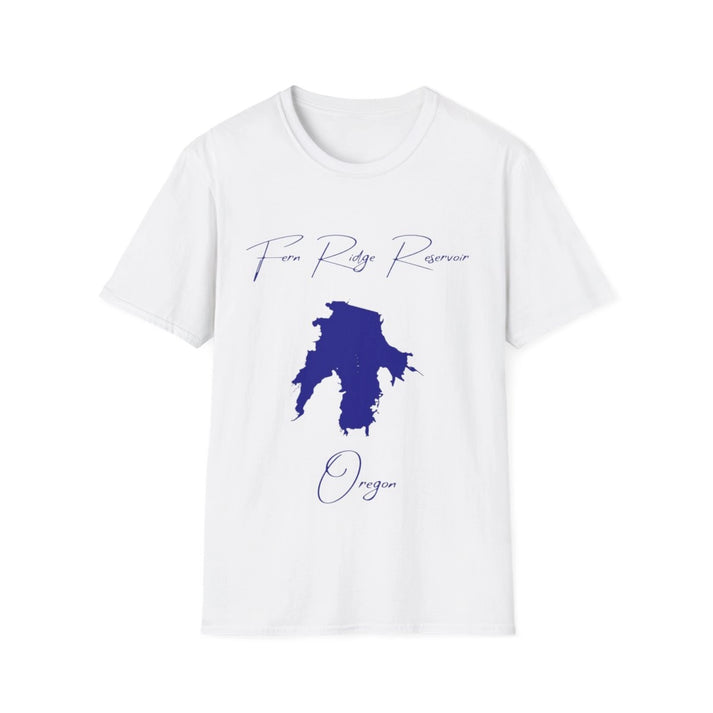 Oregon  Fern  Ridge  Reservoir  T-shirt  front  position  view  from  front  white.webp