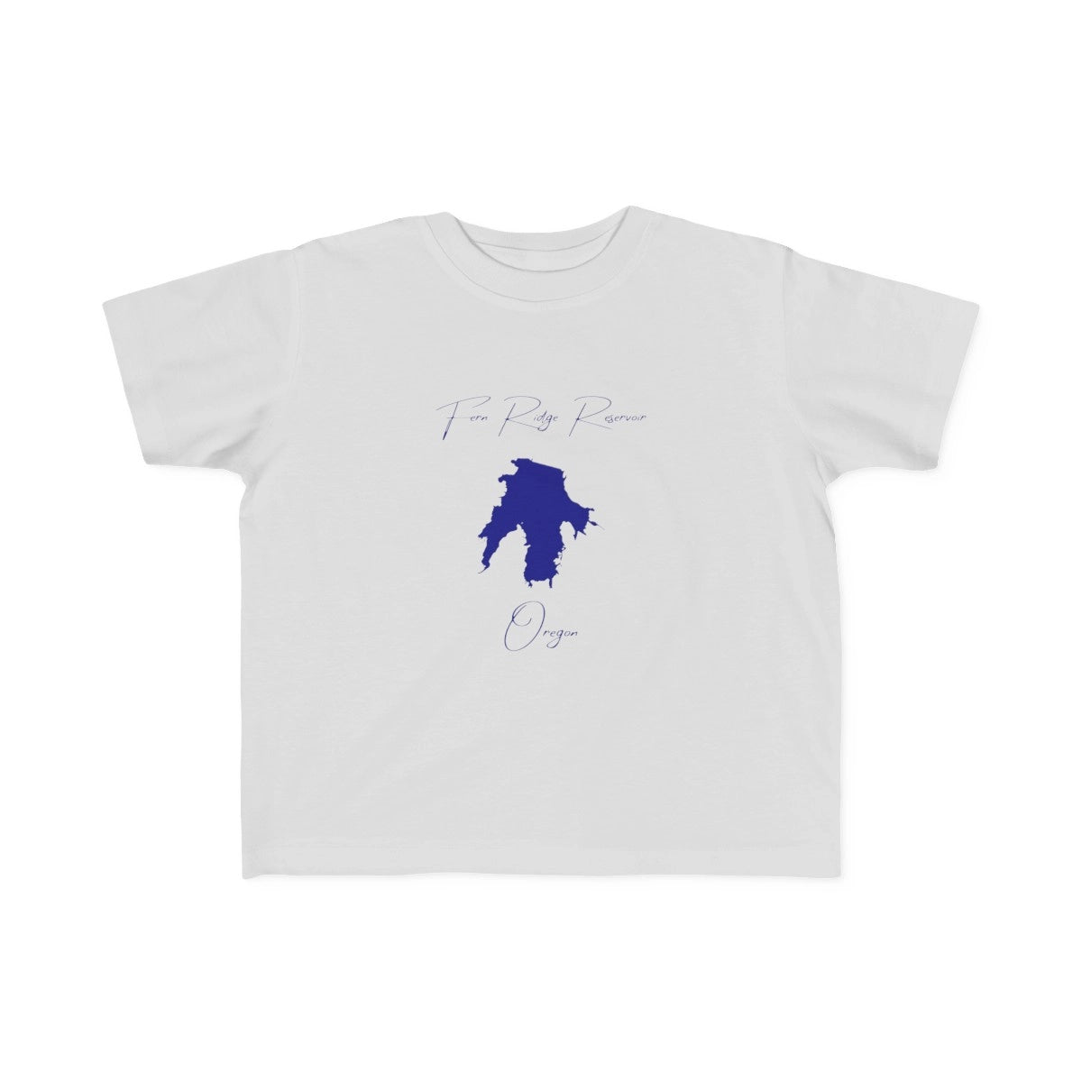 Oregon  Fern  Ridge  Reservoir  Toddler  T-shirt  front  position  view  from  front  silver.webp