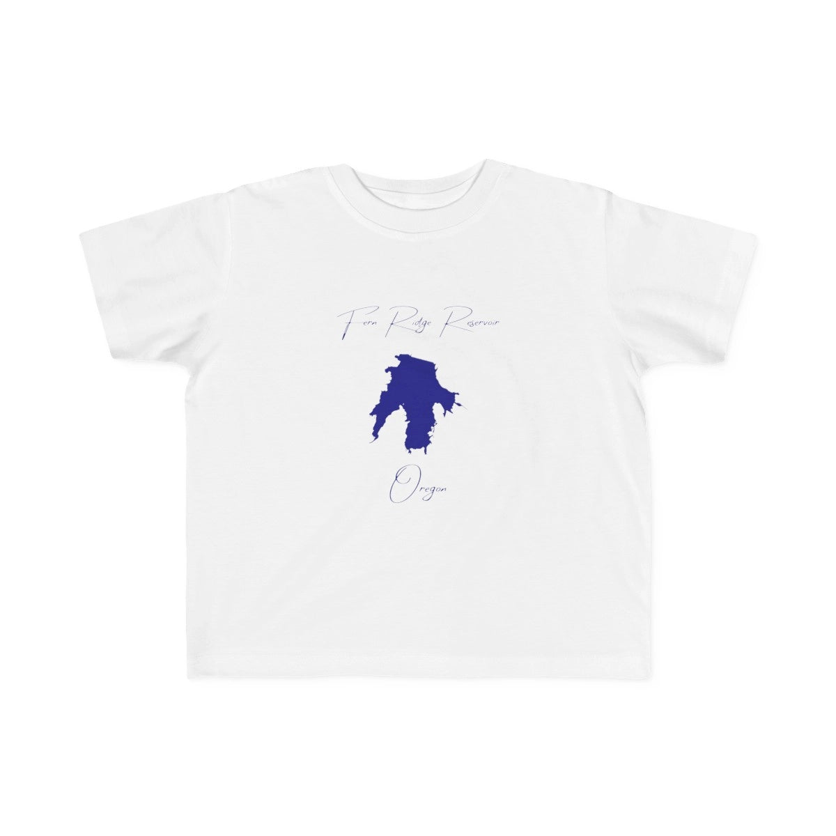 Oregon  Fern  Ridge  Reservoir  Toddler  T-shirt  front  position  view  from  front  white.webp
