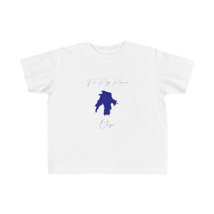Oregon  Fern  Ridge  Reservoir  Toddler  T-shirt  front  position  view  from  front  white.webp