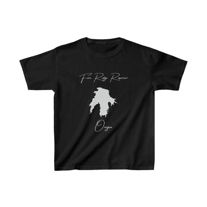Oregon  Fern  Ridge  Reservoir  Youth  T-shirt  front  position  view  from  front  black.webp