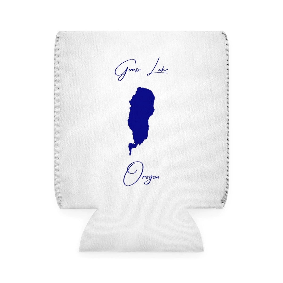 Oregon  Goose  Lake  Can  Koozie  front  position  view  from  front-1  white.webp