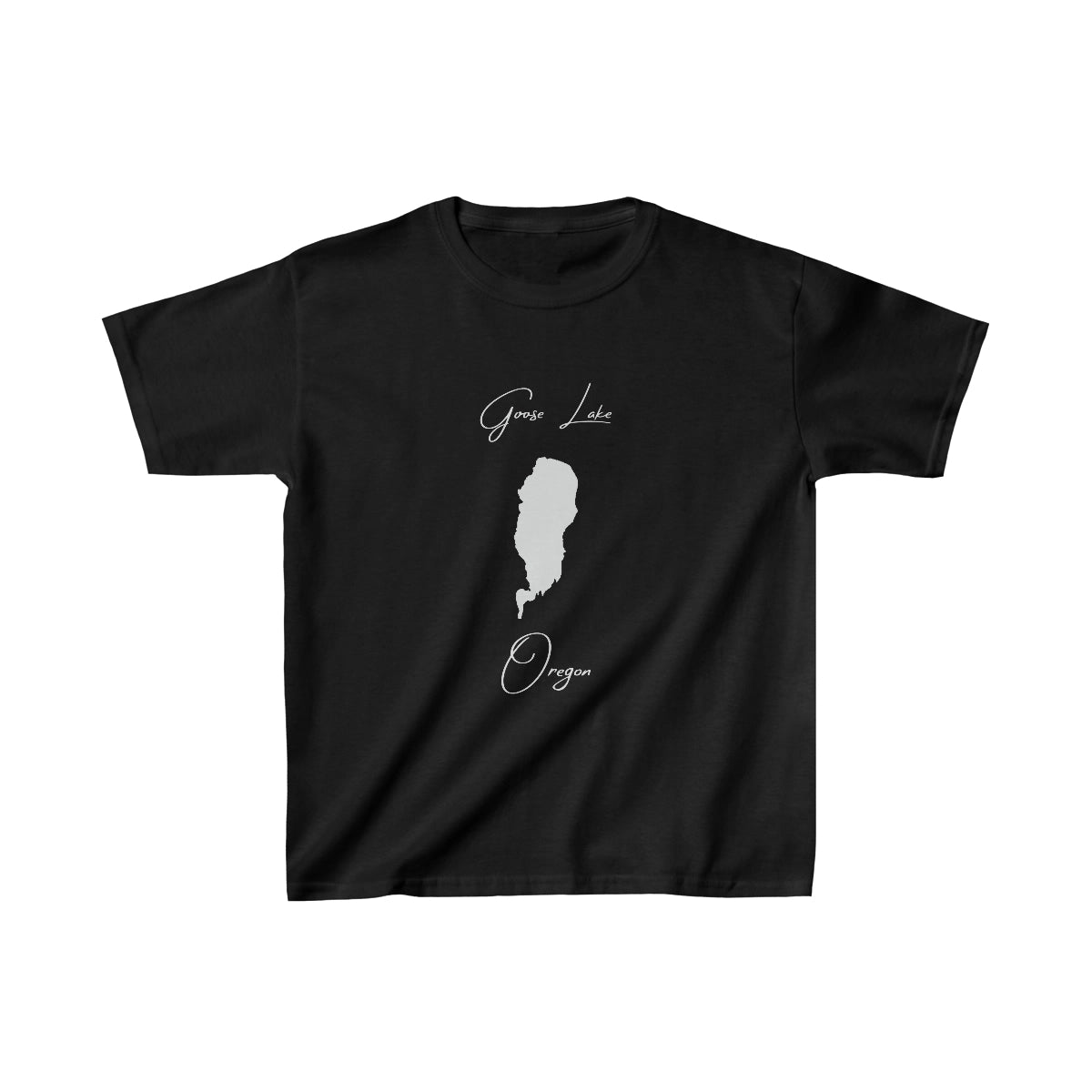 Oregon  Goose  Lake  Youth  T-shirt  front  position  view  from  front  black.webp