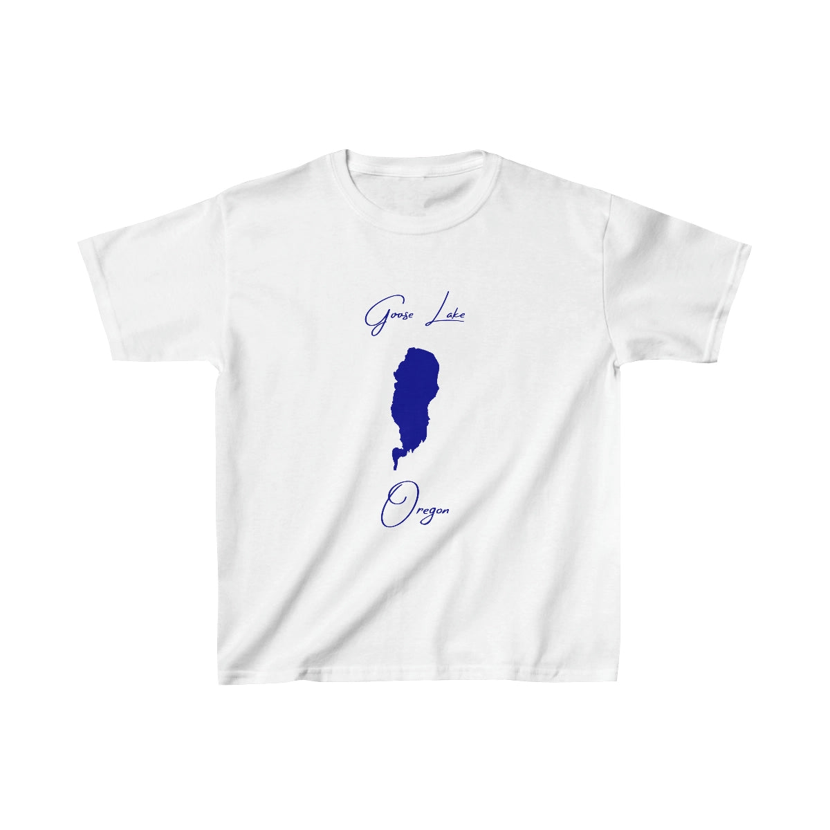Oregon  Goose  Lake  Youth  T-shirt  front  position  view  from  front  white.webp