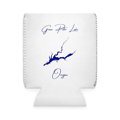Oregon  Green  Peter  Lake  Can  Koozie  front  position  view  from  front-1  white.webp