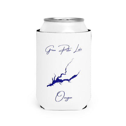 Oregon  Green  Peter  Lake  Can  Koozie  front  position  view  from  front-2  white.webp